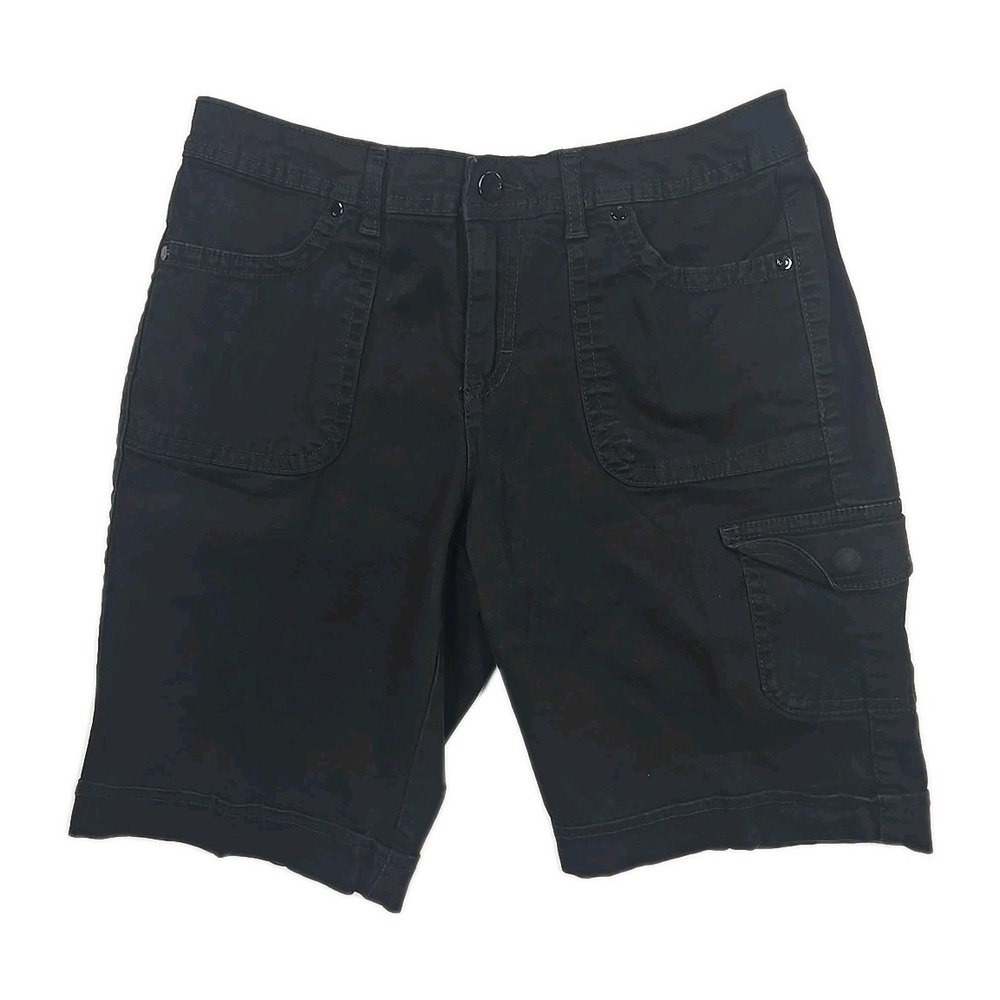 Gloria Vanderbilt Womens Bermuda Shorts Cargo Snap Pocket 6P 6 Petite